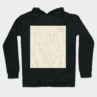 abstract weird portraıts Hoodie